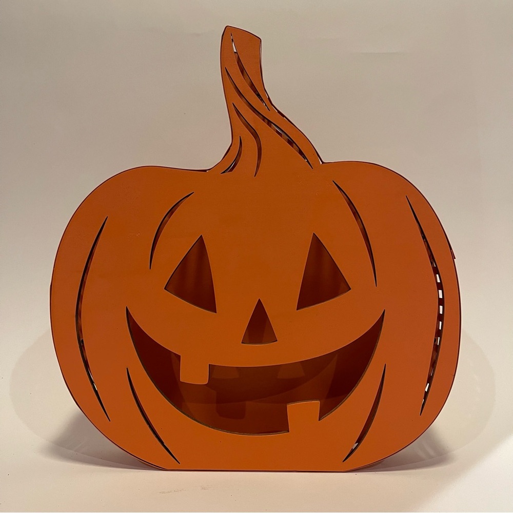 Hyde & Eek Led Flickering Metal Jack-O-Lantern 12inch